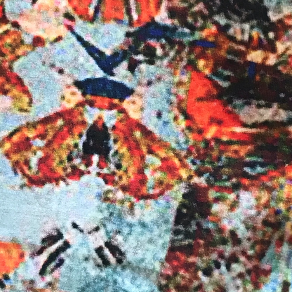 SOFT SURROUNDINGS HAVE TO HAVE  ANKLE LEGGINGS IN CORDUBA PRINT SZ PETITE LARGE - Picture 6 of 6